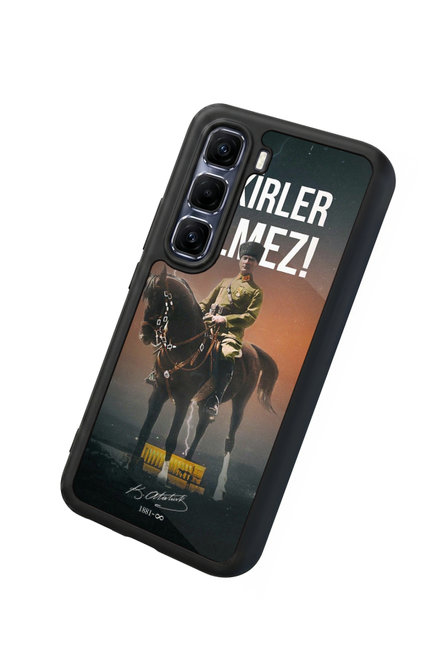 Infinix Hot 60 Pro Plus Uyumlu Mustafa Kemal Ataturk Tasarımlı Glossy Premium Kılıf