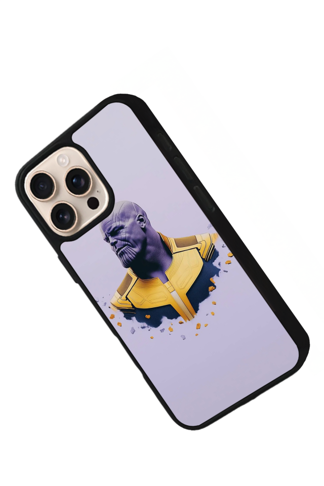iPhone 16 Pro Uyumlu Thanos Tasarımlı Glossy Premium Kılıf