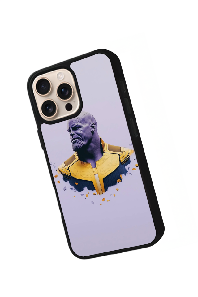 iPhone 16 Pro Uyumlu Thanos Tasarımlı Glossy Premium Kılıf