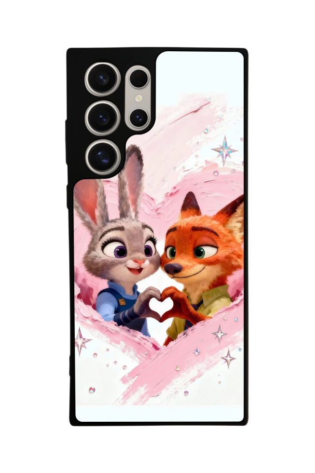 Samsung Galaxy S23 Ultra Uyumlu Zootropolis Tasarımlı Glossy Premium Kılıf