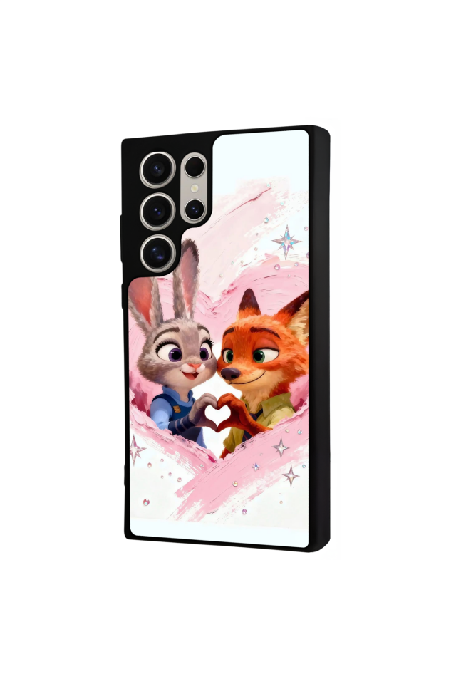 Samsung Galaxy S23 Ultra Uyumlu Zootropolis Tasarımlı Glossy Premium Kılıf