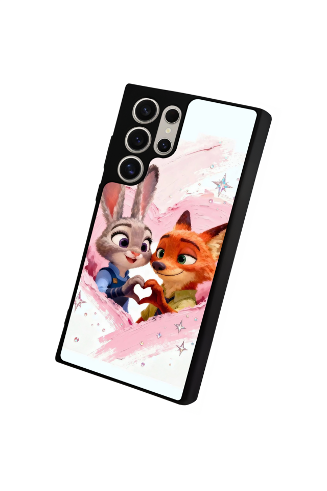 Samsung Galaxy S23 Ultra Uyumlu Zootropolis Tasarımlı Glossy Premium Kılıf