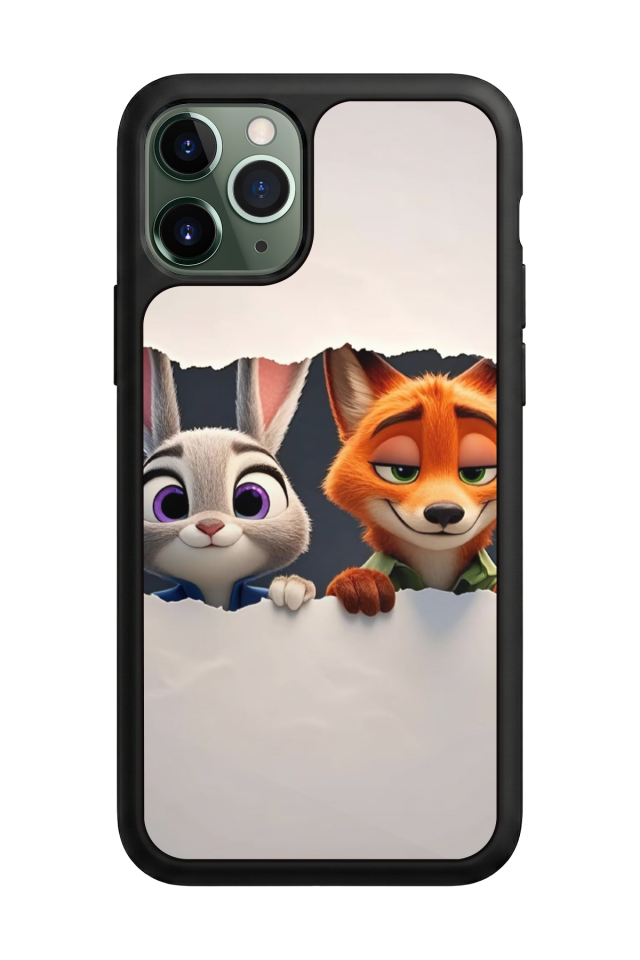 iPhone 11 Pro Uyumlu Zootropolis Tasarımlı Glossy Premium Kılıf
