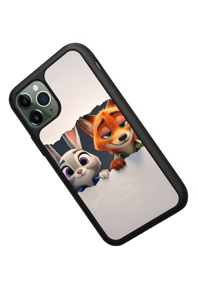 iPhone 11 Pro Uyumlu Zootropolis Tasarımlı Glossy Premium Kılıf