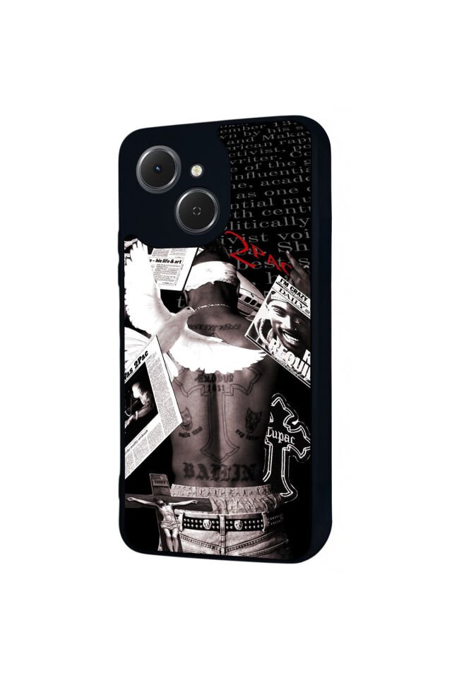 Tecno Spark 40C Uyumlu Tupac Tasarımlı Glossy Premium Kılıf