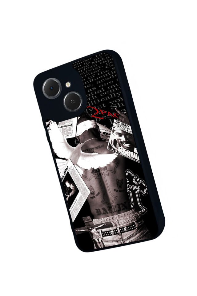 Tecno Spark 40C Uyumlu Tupac Tasarımlı Glossy Premium Kılıf