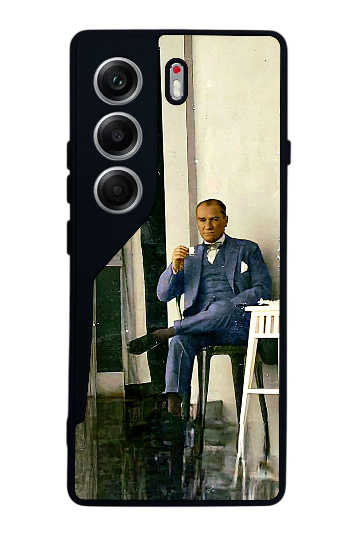 Tecno Camon 40 Uyumlu Mustafa Kemal Ataturk Tasarımlı Glossy Premium Kılıf