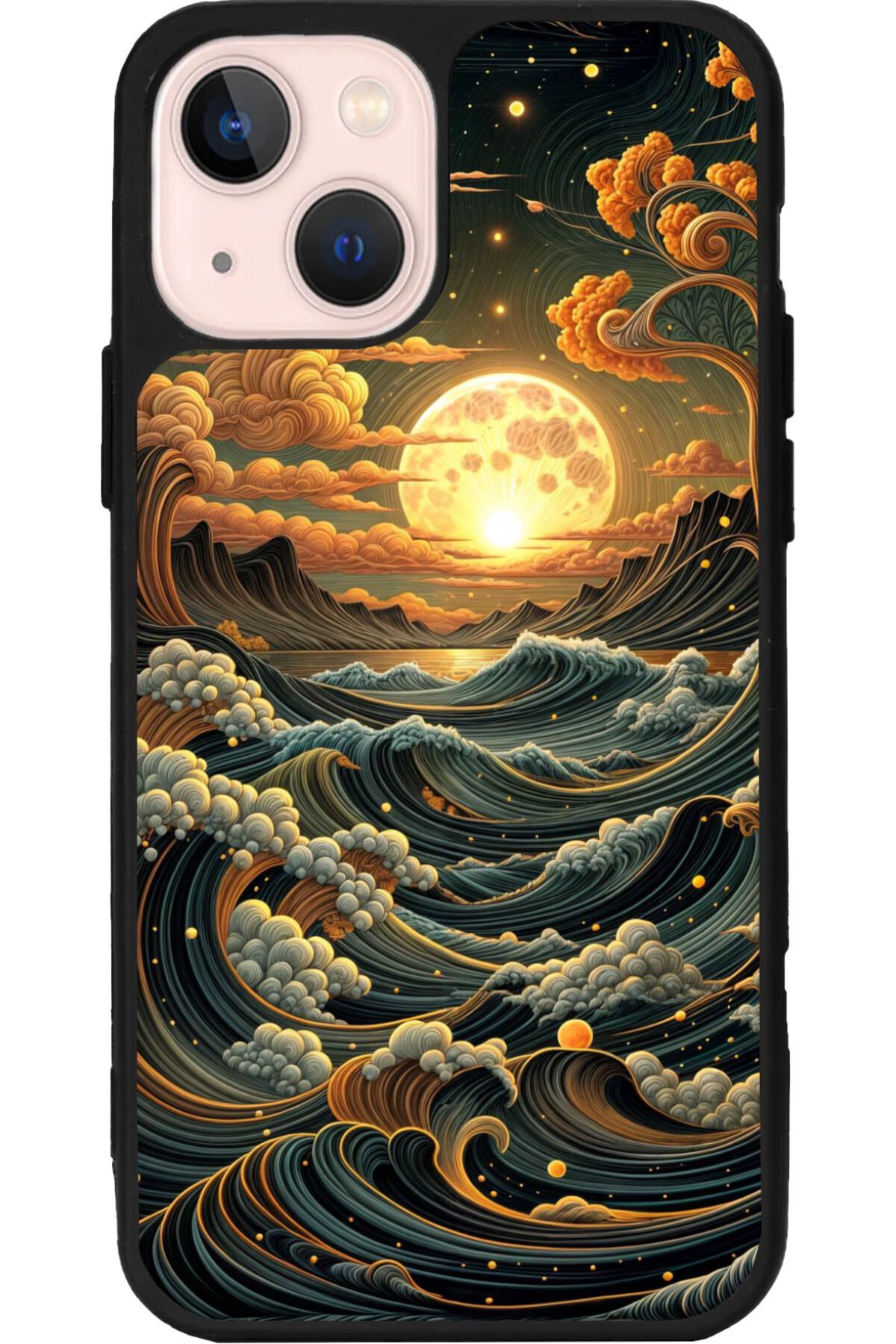 iPhone 13 Mat Siyah Uyumlu Kılıf – Yumuşak Silikon, Koruyucu, Şok Emici Kapak