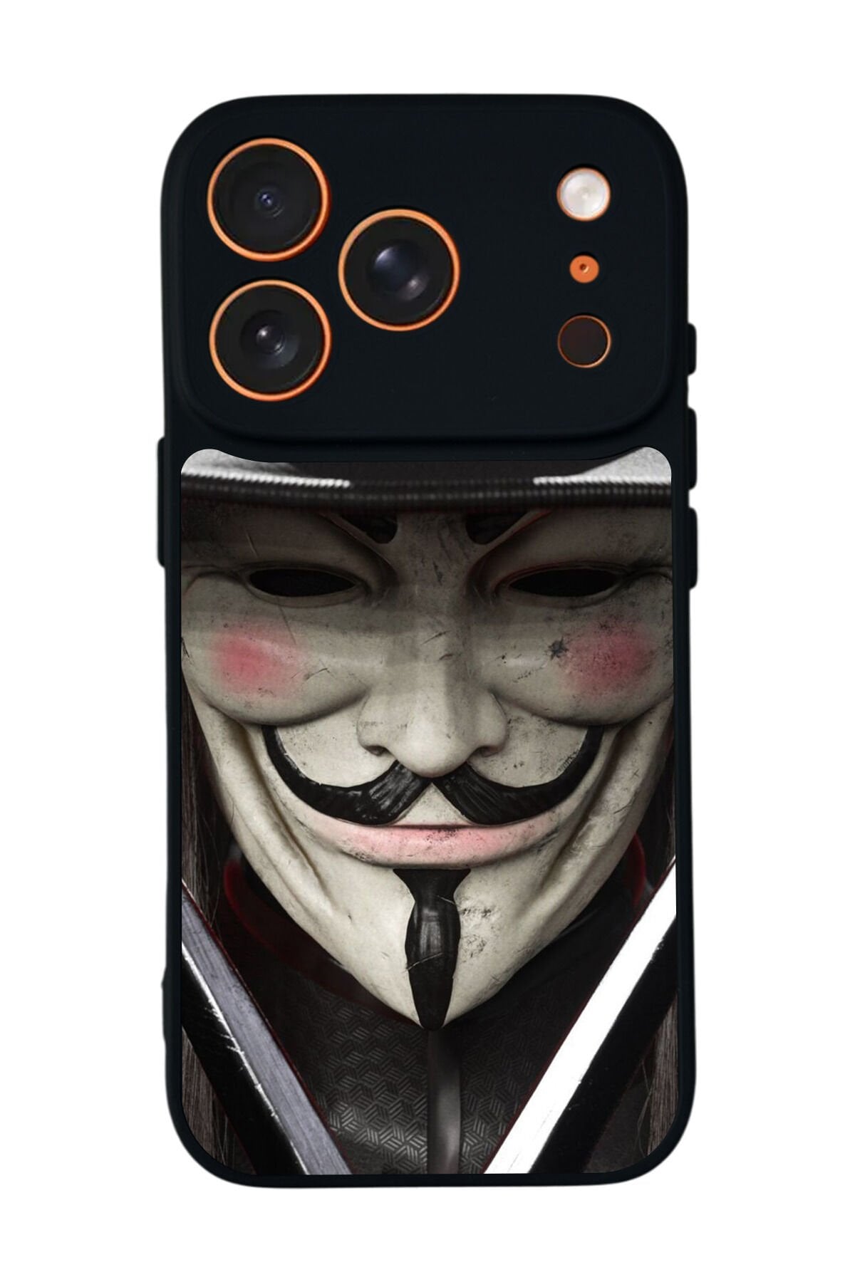 iPhone 17 Pro Uyumlu Vendetta Tasarımlı Glossy Premium Kılıf