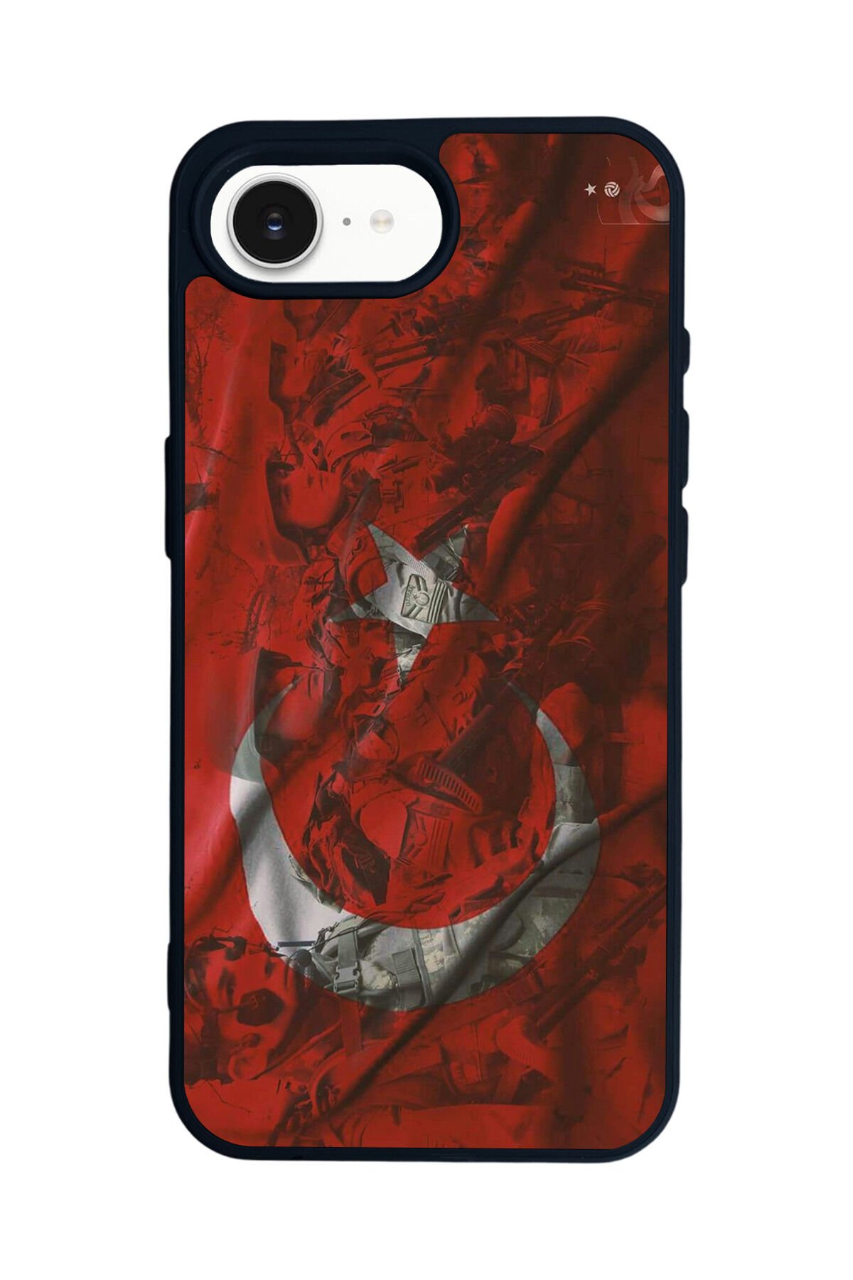 iPhone 16E Uyumlu Türk Bayragi Tasarımlı Glossy Premium Kılıf