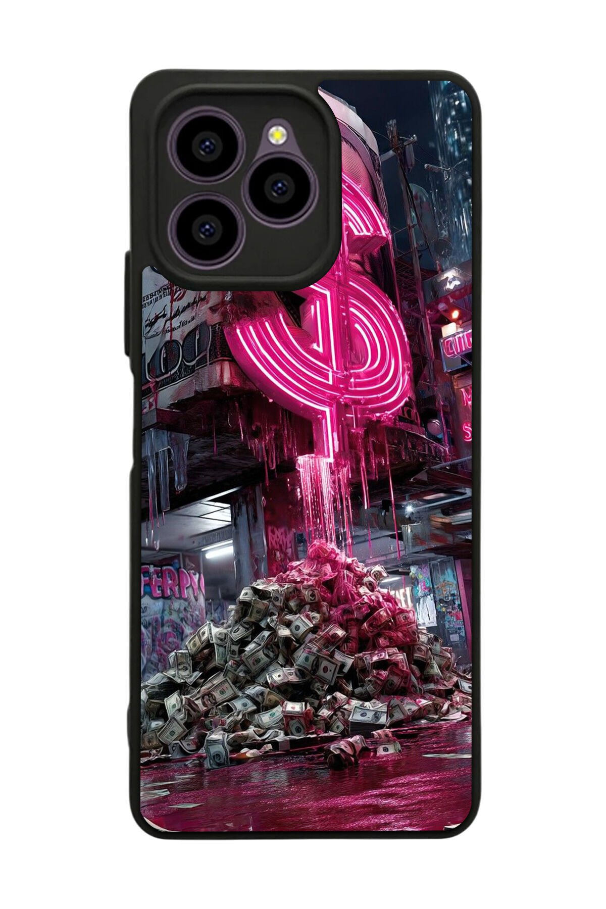 Omix X6 Uyumlu Para Tasarımlı Glossy Premium Kılıf