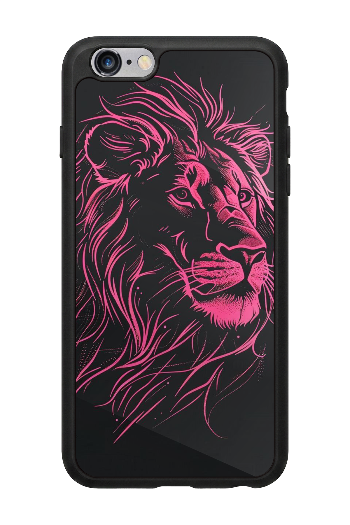 iPhone 6s Plus Uyumlu Aslan Tasarımlı Glossy Premium Kılıf