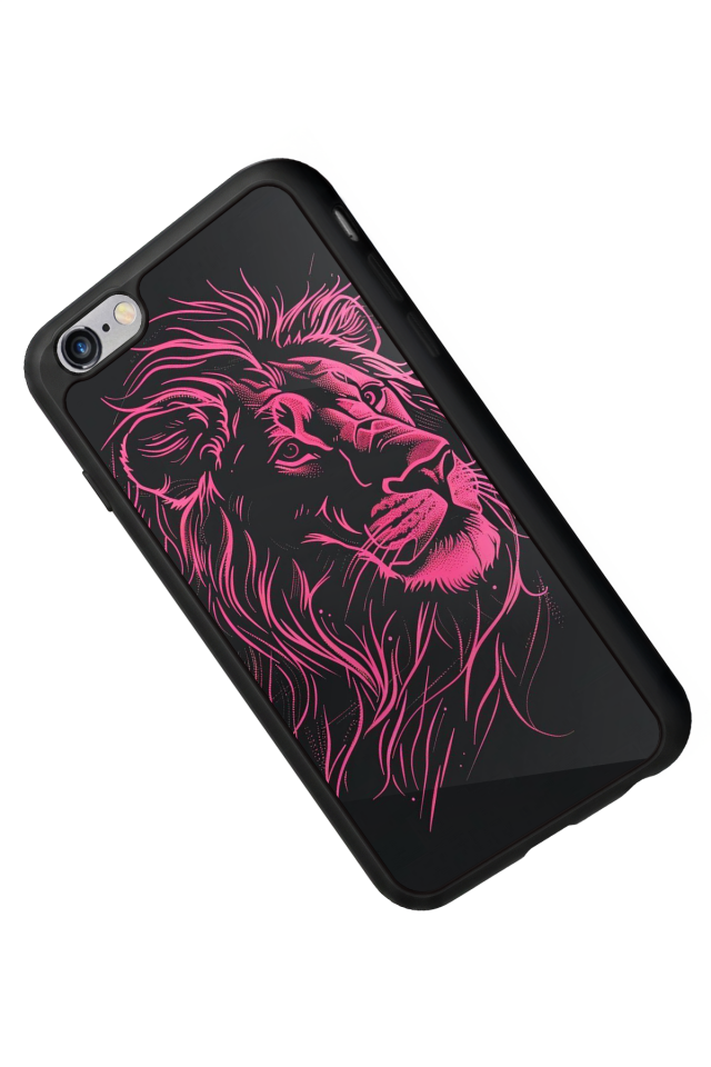 iPhone 6s Plus Uyumlu Aslan Tasarımlı Glossy Premium Kılıf