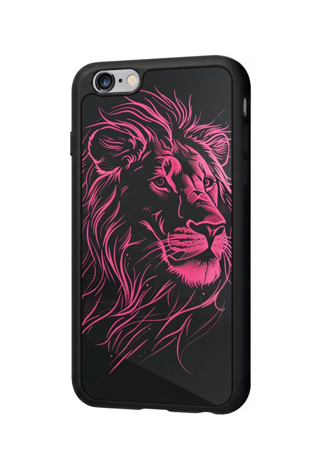 iPhone 6s Plus Uyumlu Aslan Tasarımlı Glossy Premium Kılıf