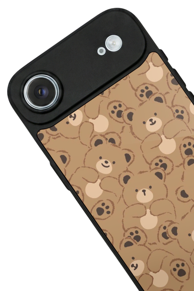 iPhone 17 Air Uyumlu Ayı Tasarımlı Glossy Premium Kılıf