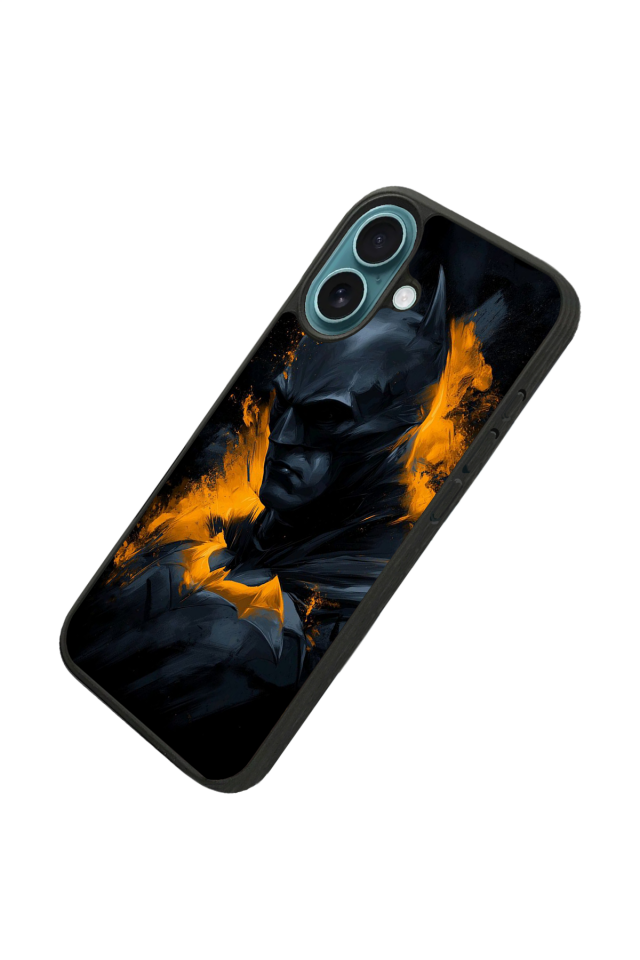 iPhone 16 Uyumlu Batman Tasarımlı Glossy Premium Kılıf