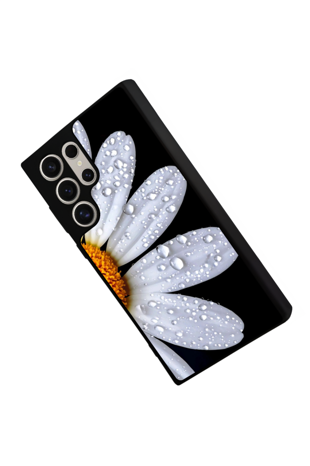 Samsung Galaxy S22 Ultra Uyumlu Cicek Tasarımlı Glossy Premium Kılıf