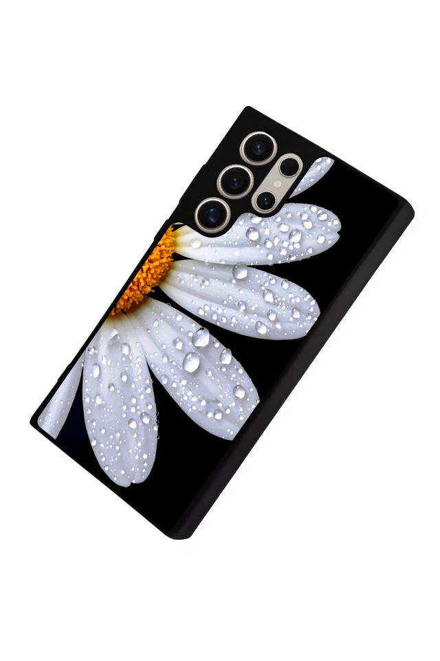 Samsung Galaxy S22 Ultra Uyumlu Cicek Tasarımlı Glossy Premium Kılıf