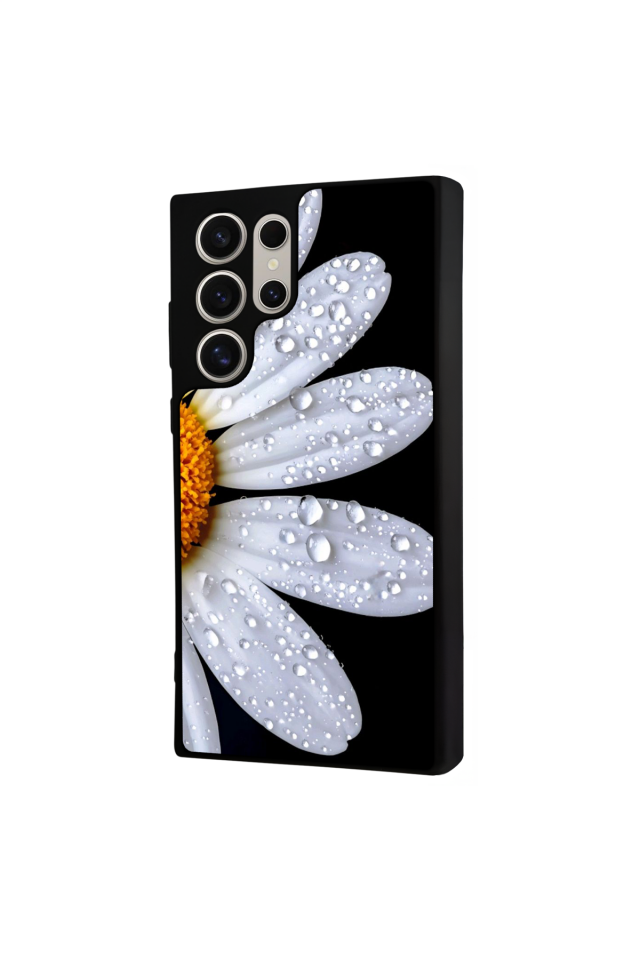 Samsung Galaxy S22 Ultra Uyumlu Cicek Tasarımlı Glossy Premium Kılıf