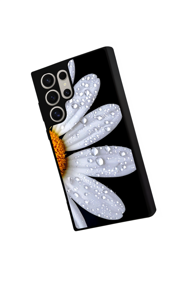 Samsung Galaxy S22 Ultra Uyumlu Cicek Tasarımlı Glossy Premium Kılıf