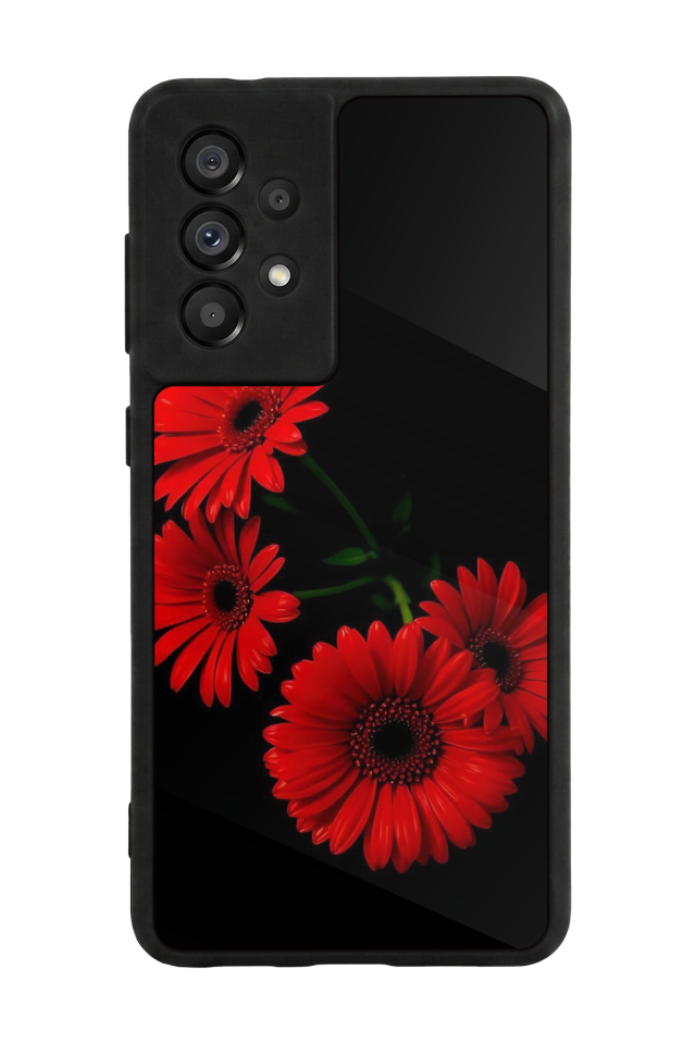 Samsung Galaxy A73 Uyumlu Cicek Tasarımlı Glossy Premium Kılıf