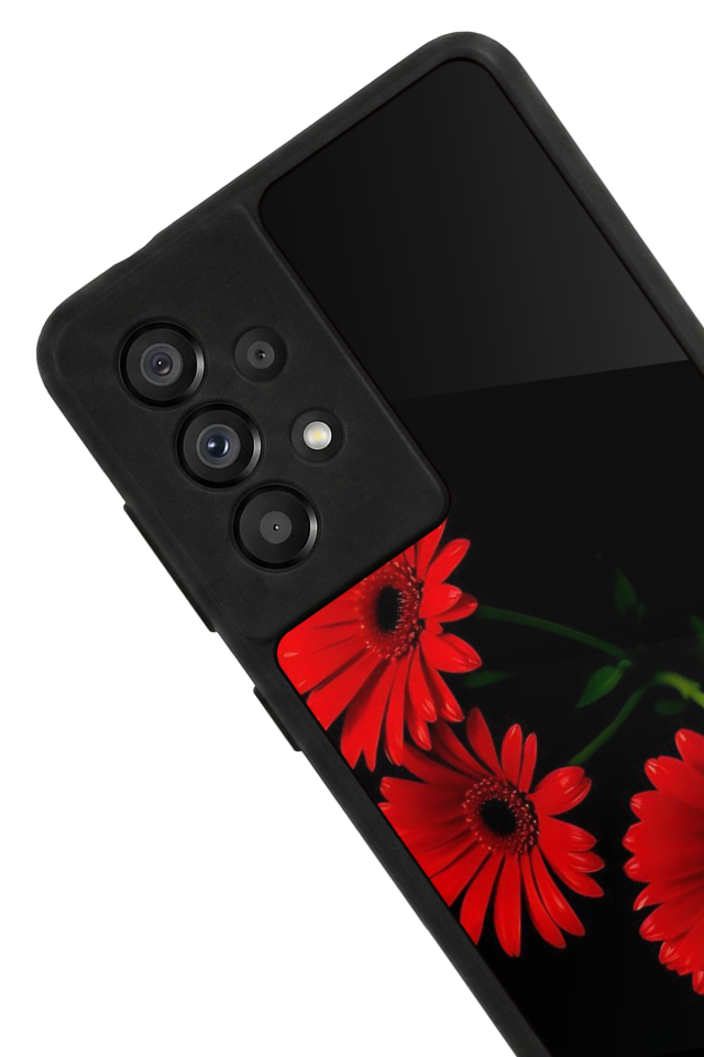Samsung Galaxy A73 Uyumlu Cicek Tasarımlı Glossy Premium Kılıf