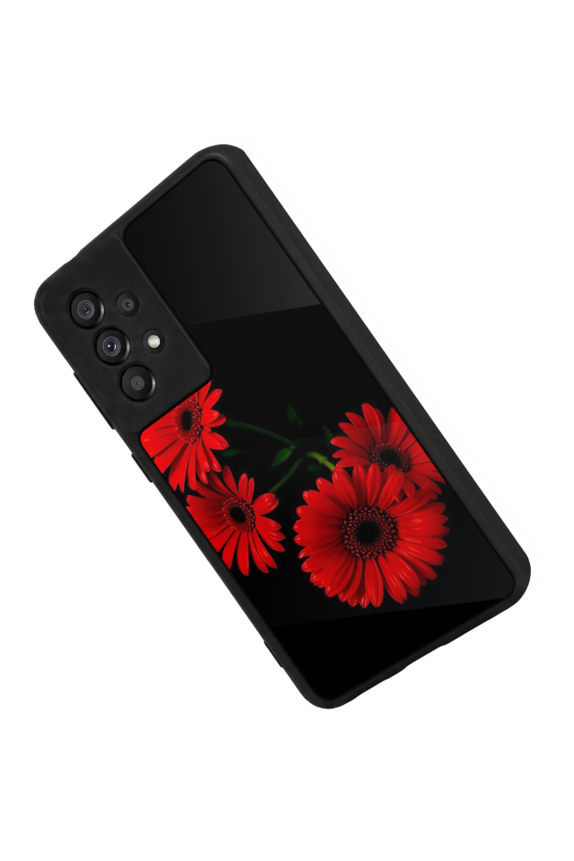Samsung Galaxy A73 Uyumlu Cicek Tasarımlı Glossy Premium Kılıf