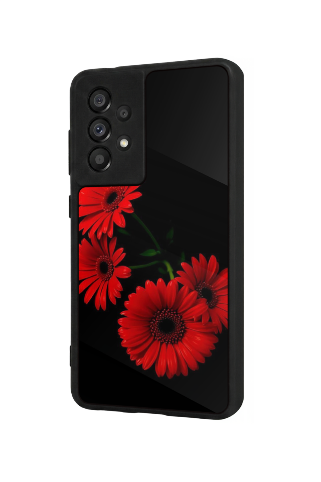 Samsung Galaxy A73 Uyumlu Cicek Tasarımlı Glossy Premium Kılıf