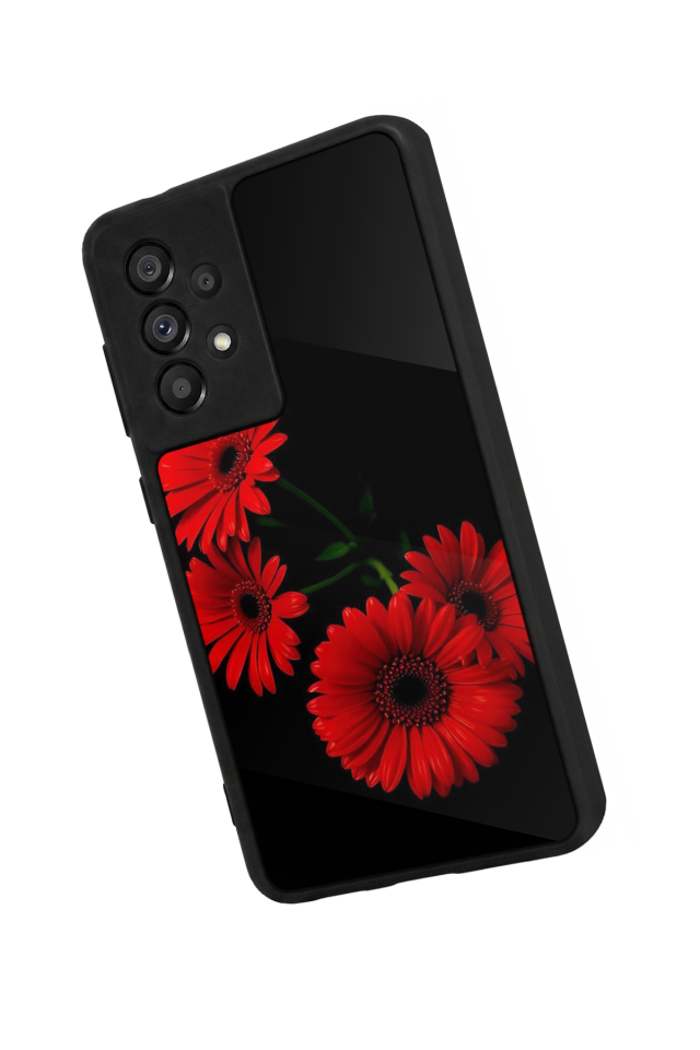 Samsung Galaxy A73 Uyumlu Cicek Tasarımlı Glossy Premium Kılıf