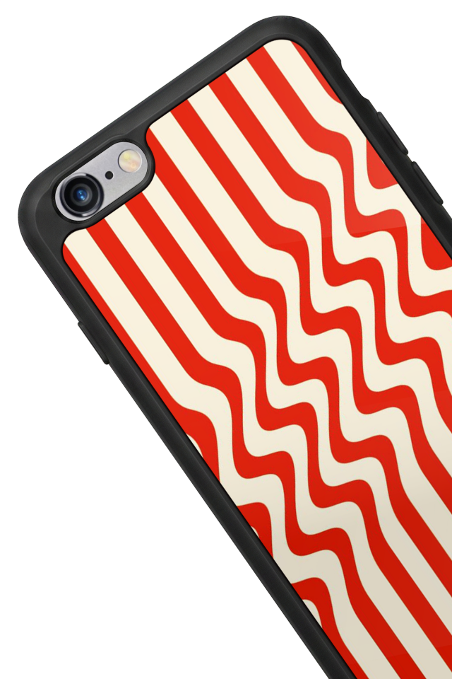 iPhone 6 Plus Uyumlu Çizgi Sanatı Tasarımlı Glossy Premium Kılıf