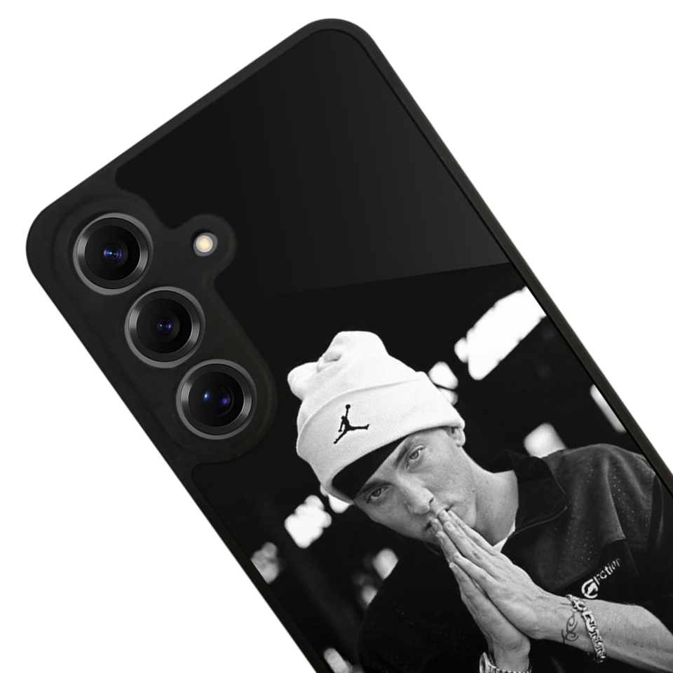 Samsung Galaxy S25 Uyumlu Eminem Tasarımlı Glossy Premium Kılıf