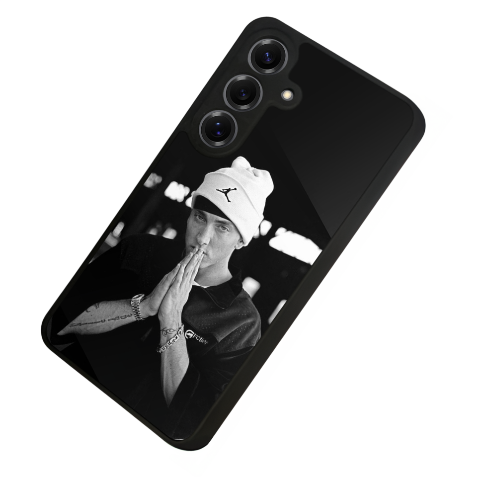 Samsung Galaxy S25 Uyumlu Eminem Tasarımlı Glossy Premium Kılıf