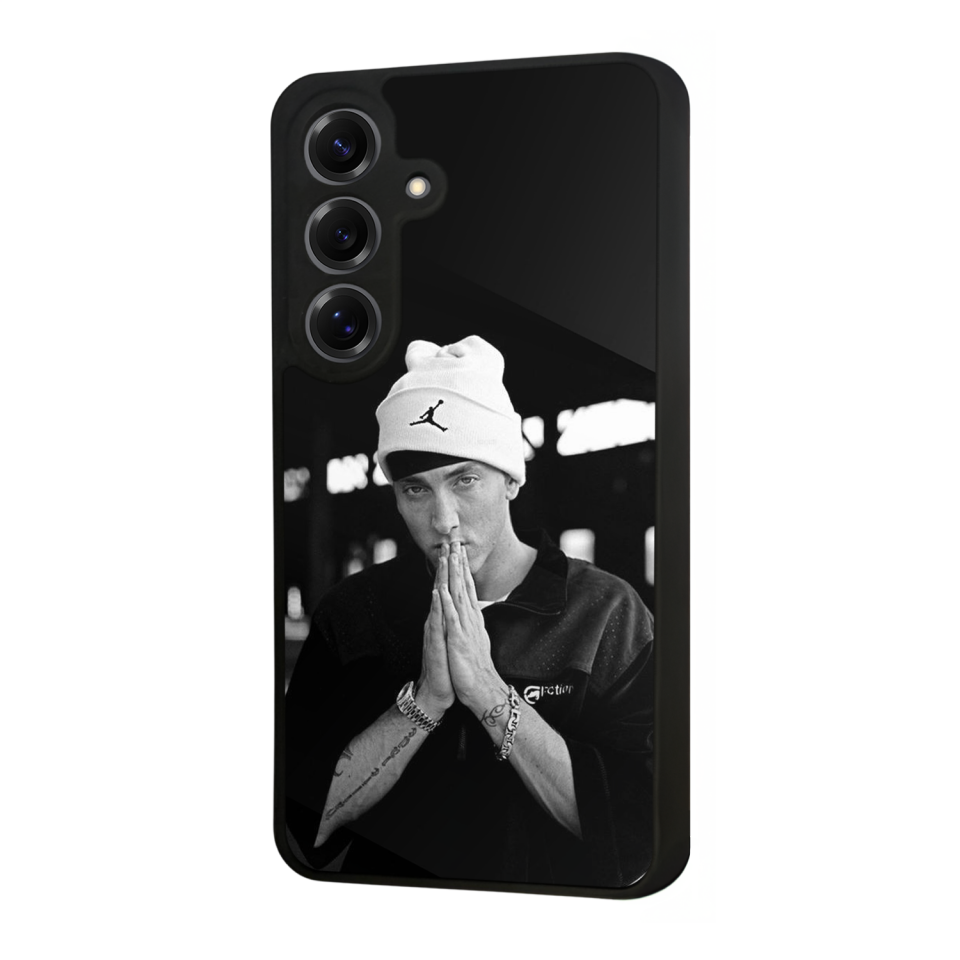 Samsung Galaxy S25 Uyumlu Eminem Tasarımlı Glossy Premium Kılıf