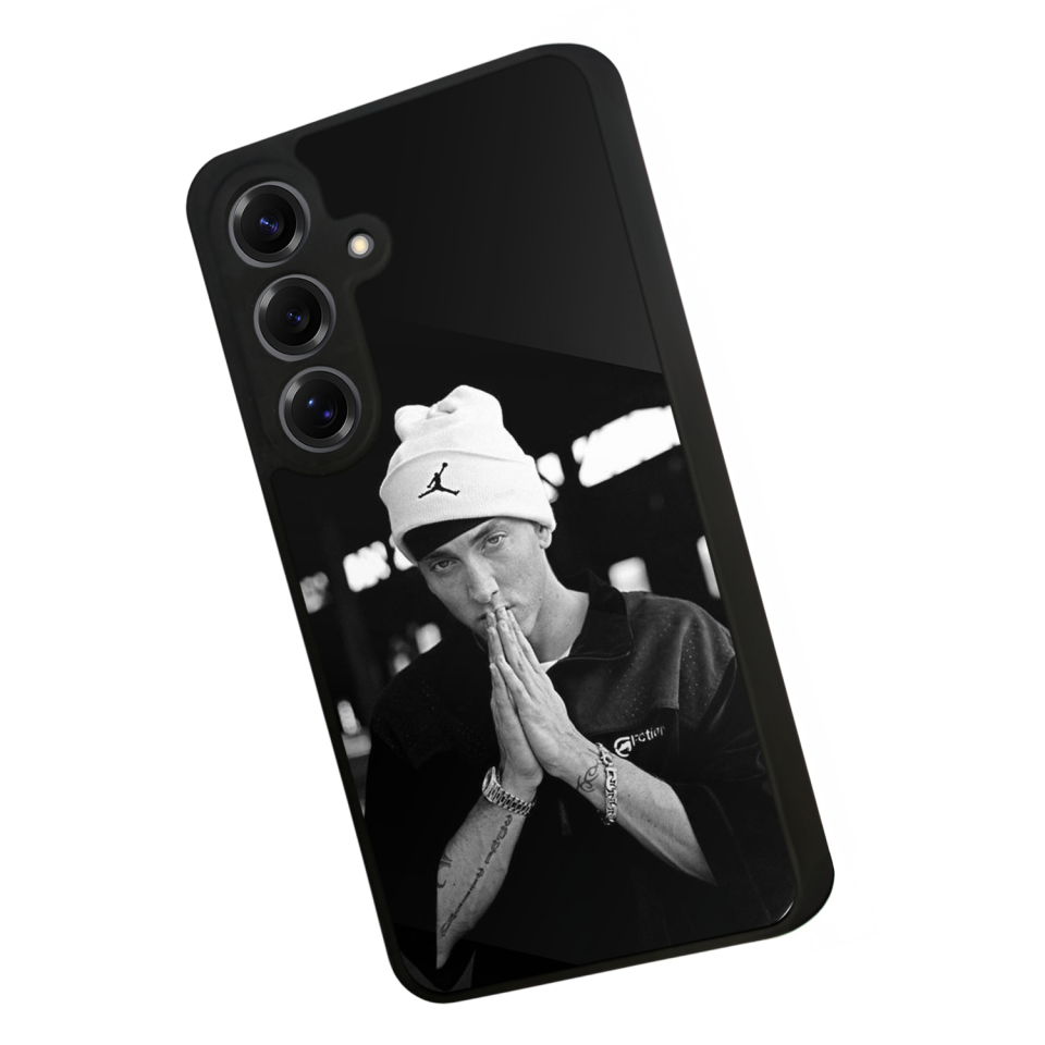 Samsung Galaxy S25 Uyumlu Eminem Tasarımlı Glossy Premium Kılıf