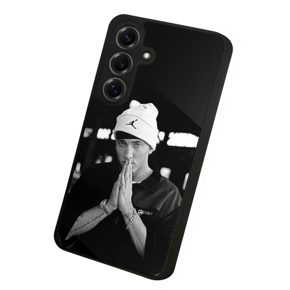 Samsung Galaxy S25 Uyumlu Eminem Tasarımlı Glossy Premium Kılıf