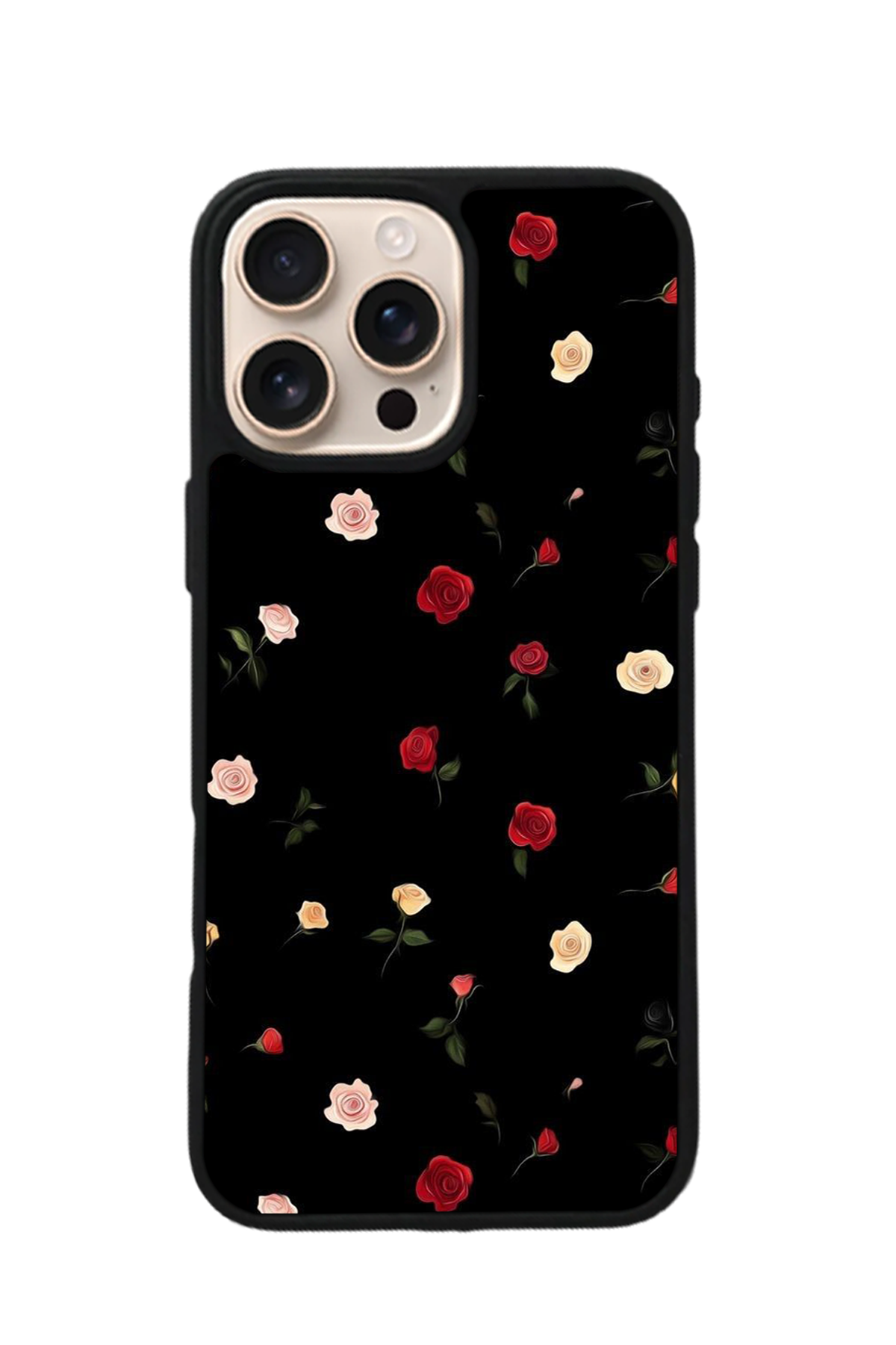 iPhone 15 Pro Max Uyumlu Floral Tasarımlı Glossy Premium Kılıf