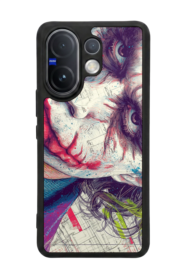 Vivo V60 Uyumlu Joker Tasarımlı Glossy Premium Kılıf