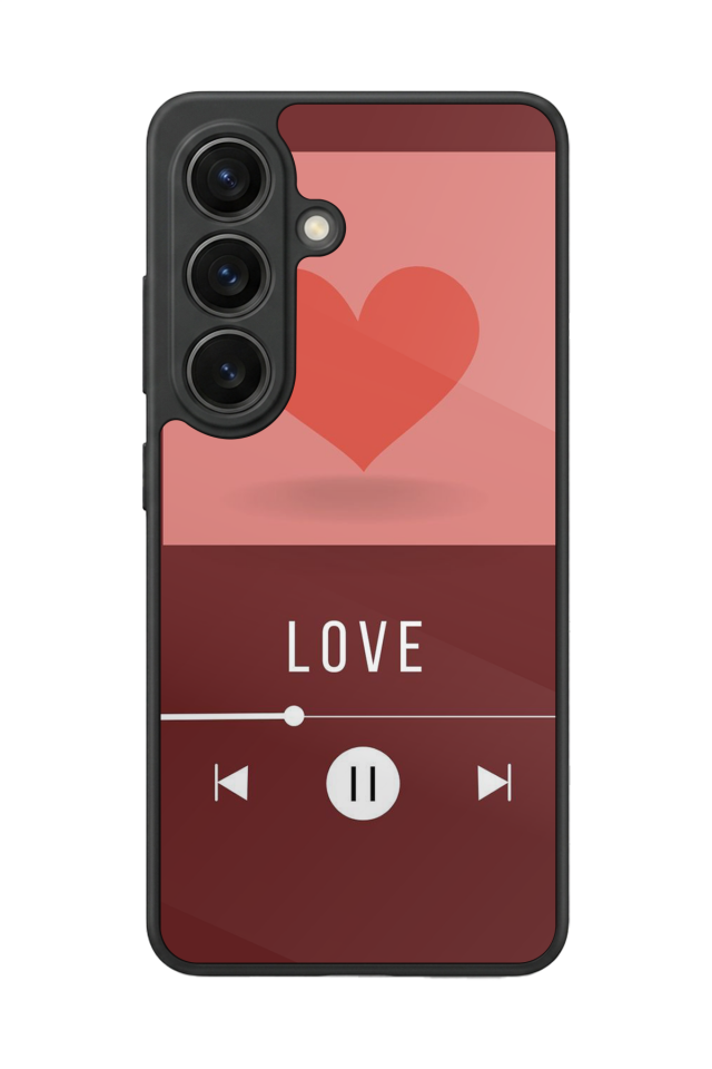 Samsung Galaxy S26 Uyumlu Kalp Love Tasarımlı Glossy Premium Kılıf