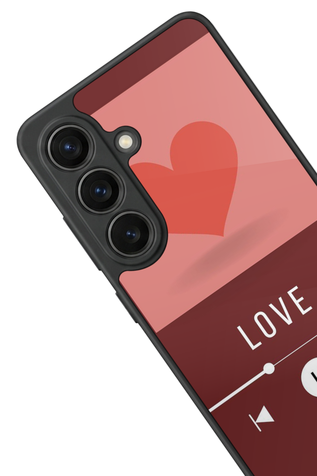Samsung Galaxy S26 Uyumlu Kalp Love Tasarımlı Glossy Premium Kılıf