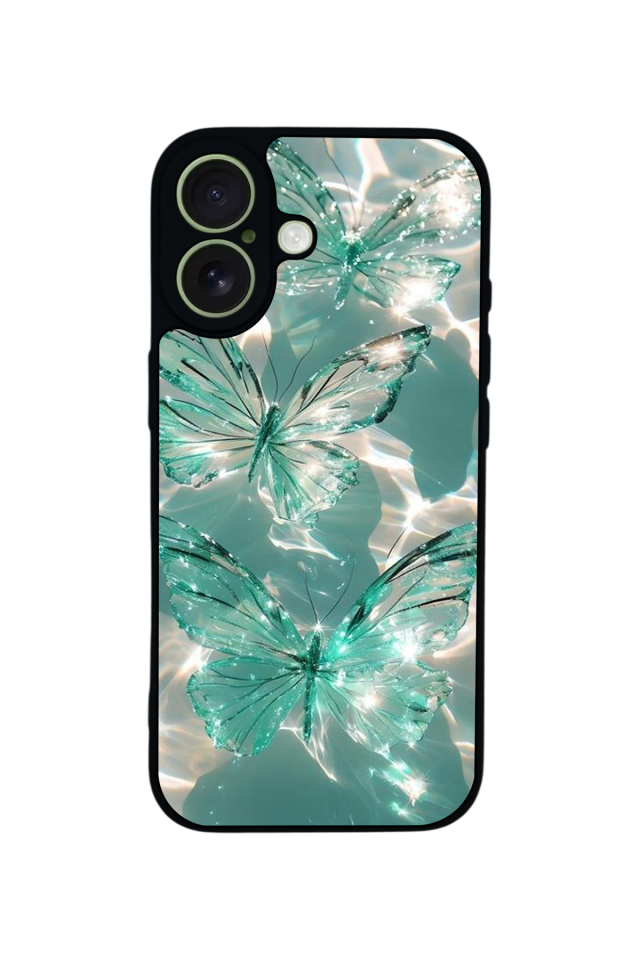 iPhone 17 Uyumlu Kelebek Tasarımlı Glossy Premium Kılıf