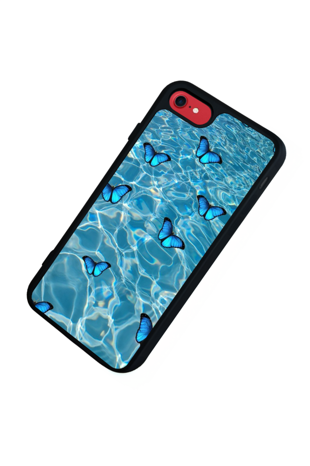 iPhone 7 Uyumlu Kelebek Tasarımlı Glossy Premium Kılıf