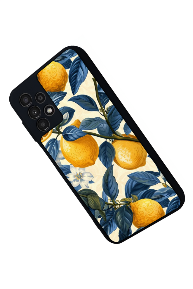 Samsung Galaxy A13 Uyumlu Limon Tasarımlı Glossy Premium Kılıf