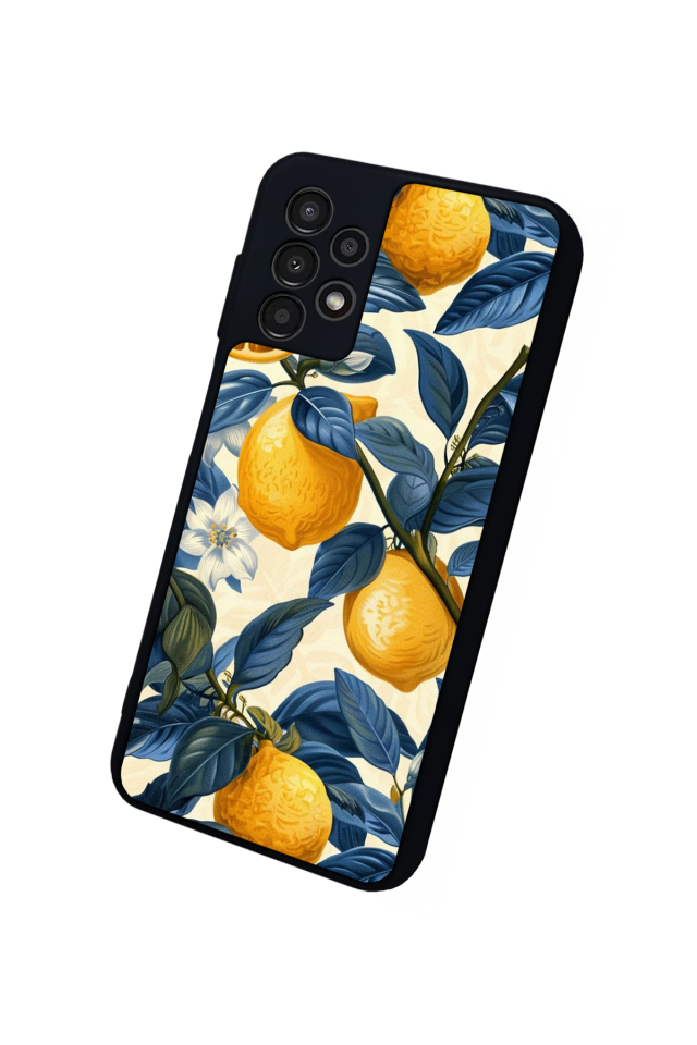 Samsung Galaxy A13 Uyumlu Limon Tasarımlı Glossy Premium Kılıf