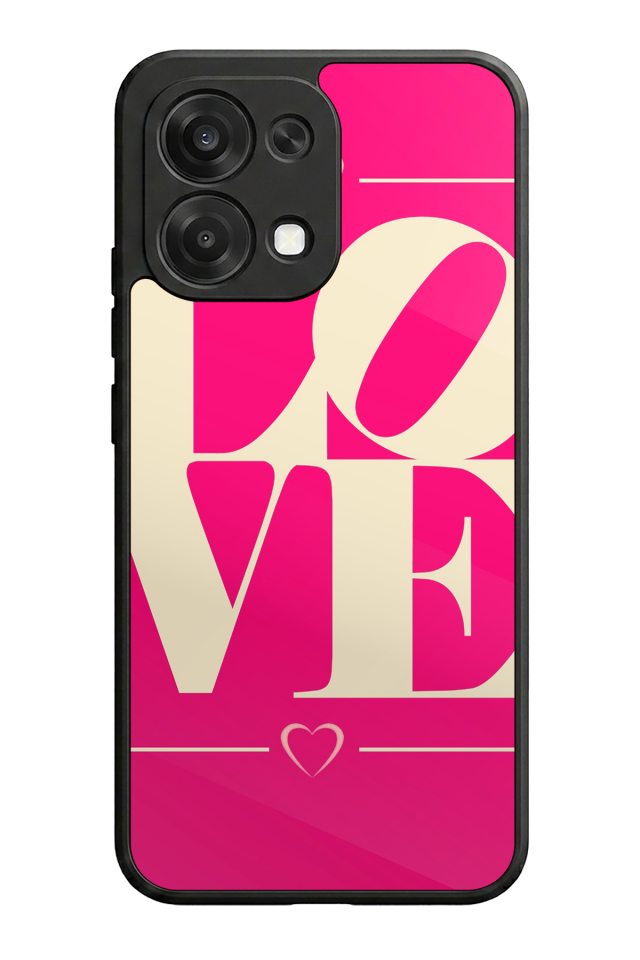 Oppo A6 Pro Uyumlu Love Tasarımlı Glossy Premium Kılıf