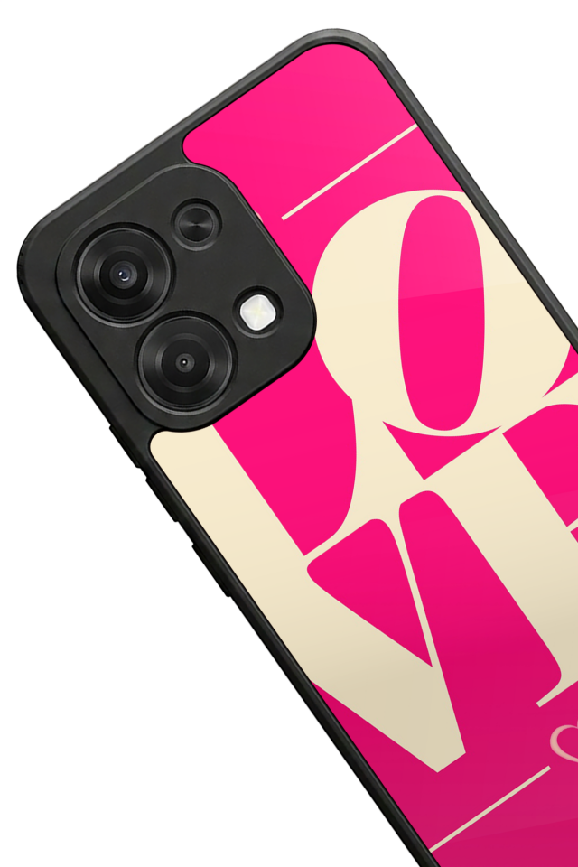 Oppo A6 Pro Uyumlu Love Tasarımlı Glossy Premium Kılıf