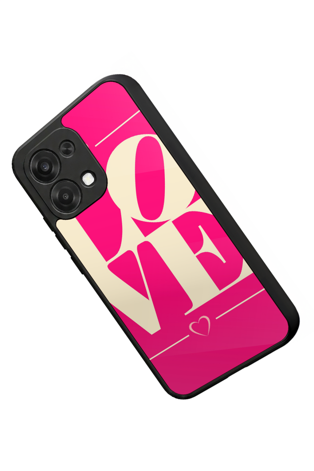 Oppo A6 Pro Uyumlu Love Tasarımlı Glossy Premium Kılıf