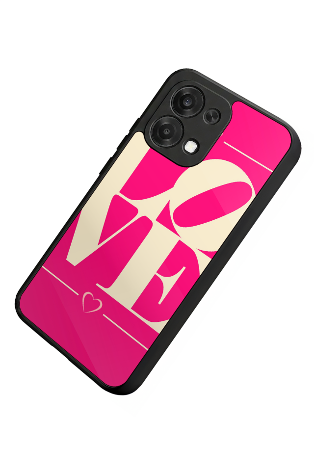 Oppo A6 Pro Uyumlu Love Tasarımlı Glossy Premium Kılıf