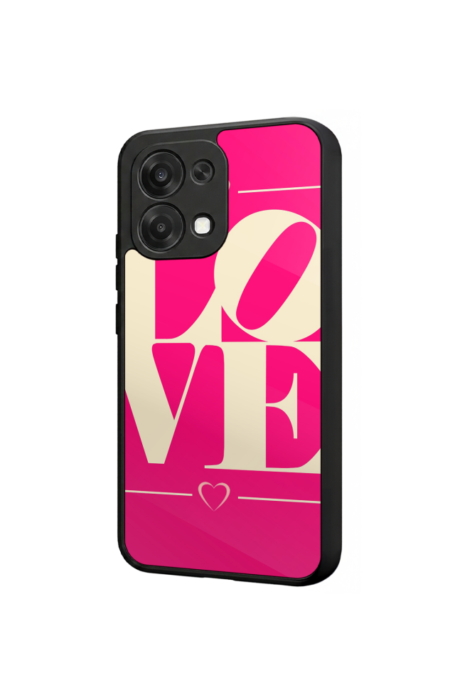 Oppo A6 Pro Uyumlu Love Tasarımlı Glossy Premium Kılıf