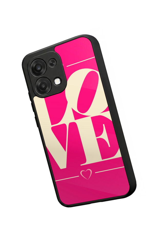 Oppo A6 Pro Uyumlu Love Tasarımlı Glossy Premium Kılıf