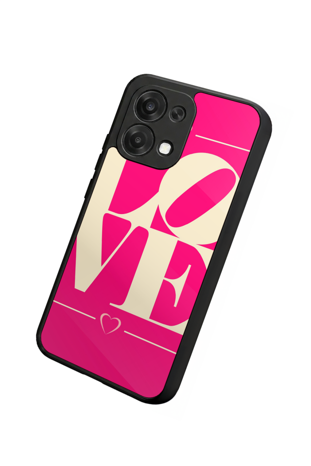 Oppo A6 Pro Uyumlu Love Tasarımlı Glossy Premium Kılıf